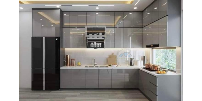 Mẫu tủ bếp acrylic đẹp