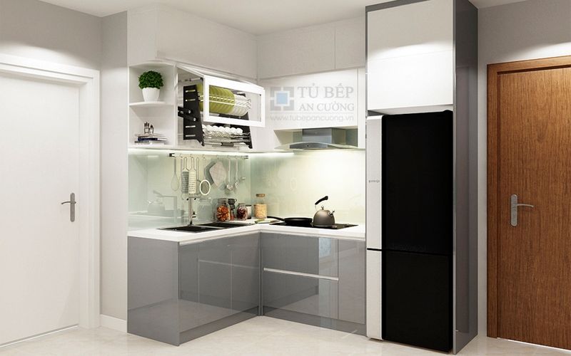 Tủ Bếp Chữ L Chung Cư 7 Tủ bếp opal graden