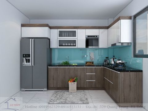 Tủ bếp gỗ laminate