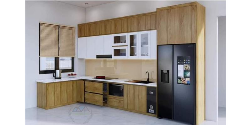 Hình ảnh tủ bếp MDF chịu nhiệt
