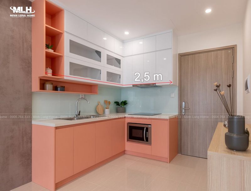 Tủ Bếp Chung Cư Cao Cấp Giá Xưởng 9 Kích thước tủ bếp