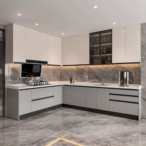 Tủ bếp gỗ công nghiệp MDF cao cấp cho chung cư