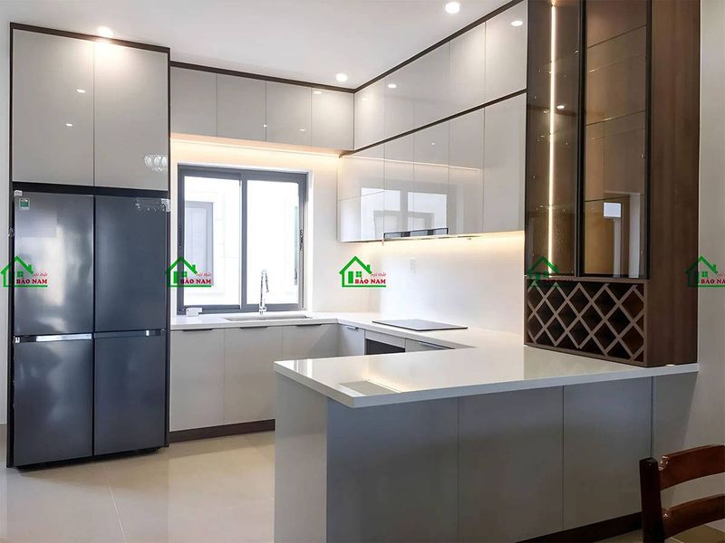 Tủ bếp theo yêu cầu