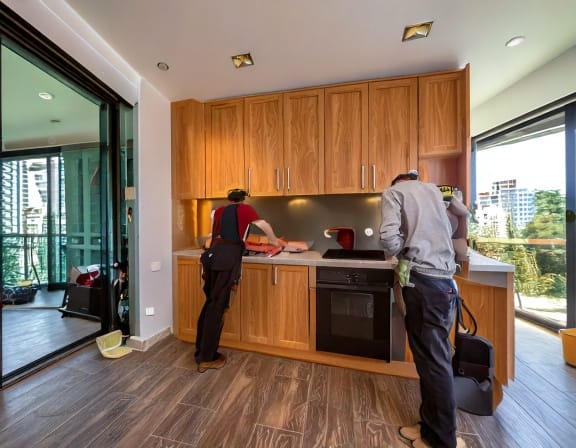 Đóng tủ bếp tphcm