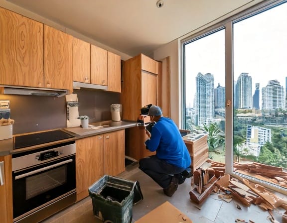 Đóng tủ bếp tphcm