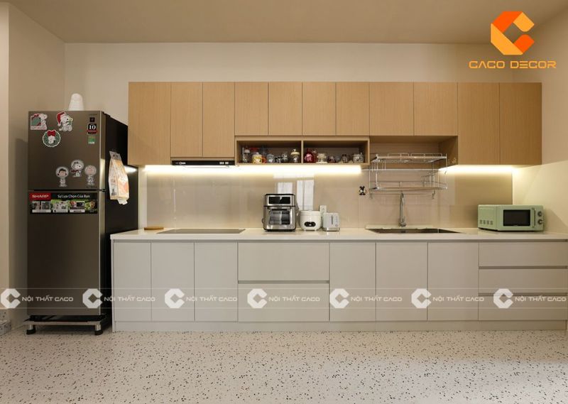 Hình ảnh tủ bếp inox công nghiệp