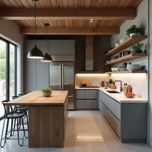 Hệ tủ bếp gia đình