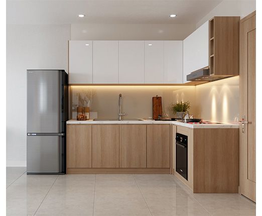 Hình ảnh tủ bếp MDF laminate
