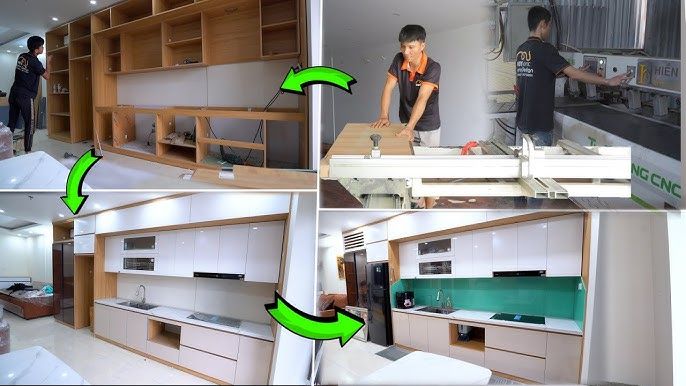 Xưởng Sản Xuất Tủ Bếp Chung Cư 7 Quy trình sản xuất tủ bếp