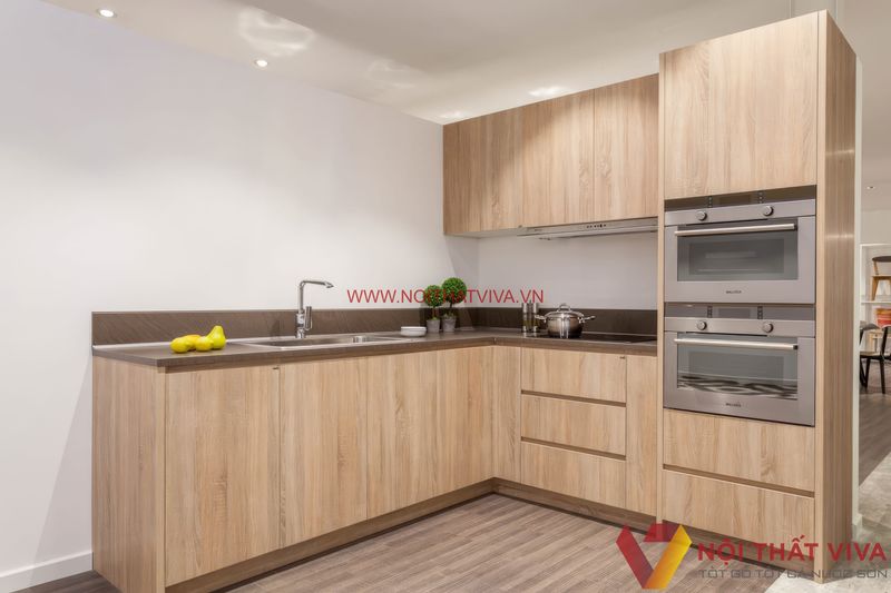 Tủ bếp MDF phủ melamine