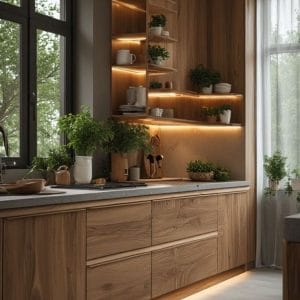 Làm tủ bếp gỗ