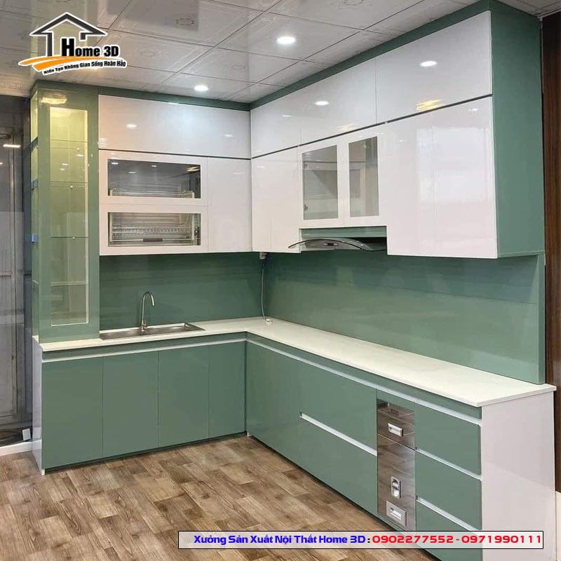 Tủ bếp acrylic đẹp