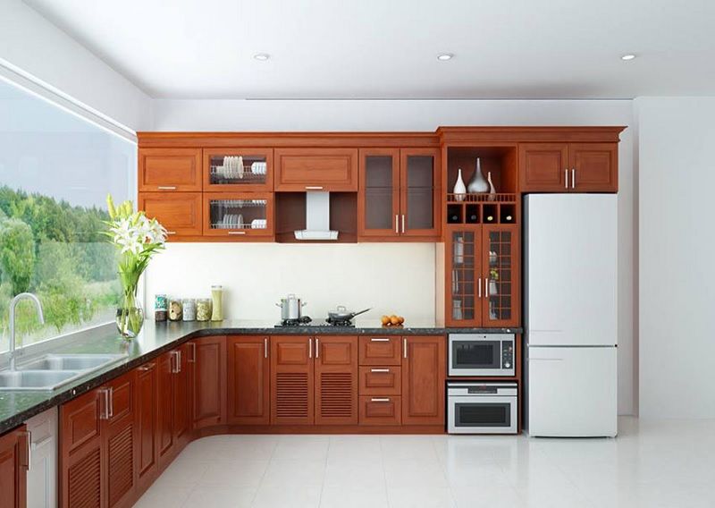 Tủ bếp đơn giản hiện đại