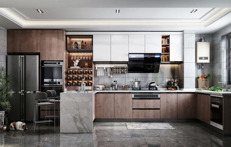 Tủ bếp gỗ công nghiệp MDF cao cấp