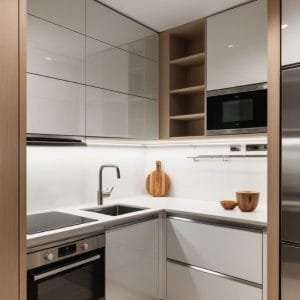 Tủ bếp cho nhà nhỏ