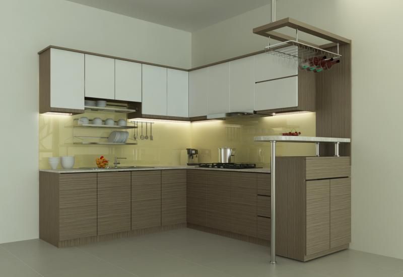 Nội Thất Tủ Bếp Chung Cư 7 Tủ bếp gỗ công nghiệp sang trọng