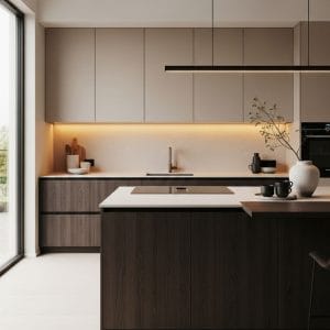 Tủ bếp có đảo bếp