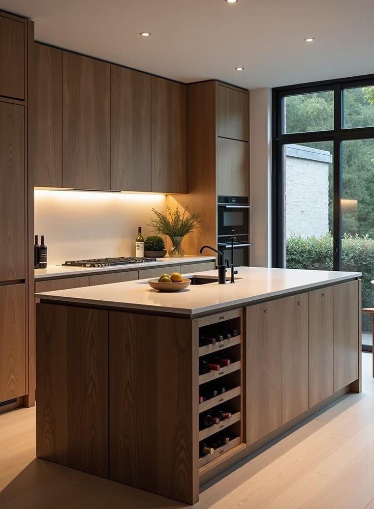 Tủ bếp có đảo bếp