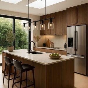 Tủ bếp có đảo bếp