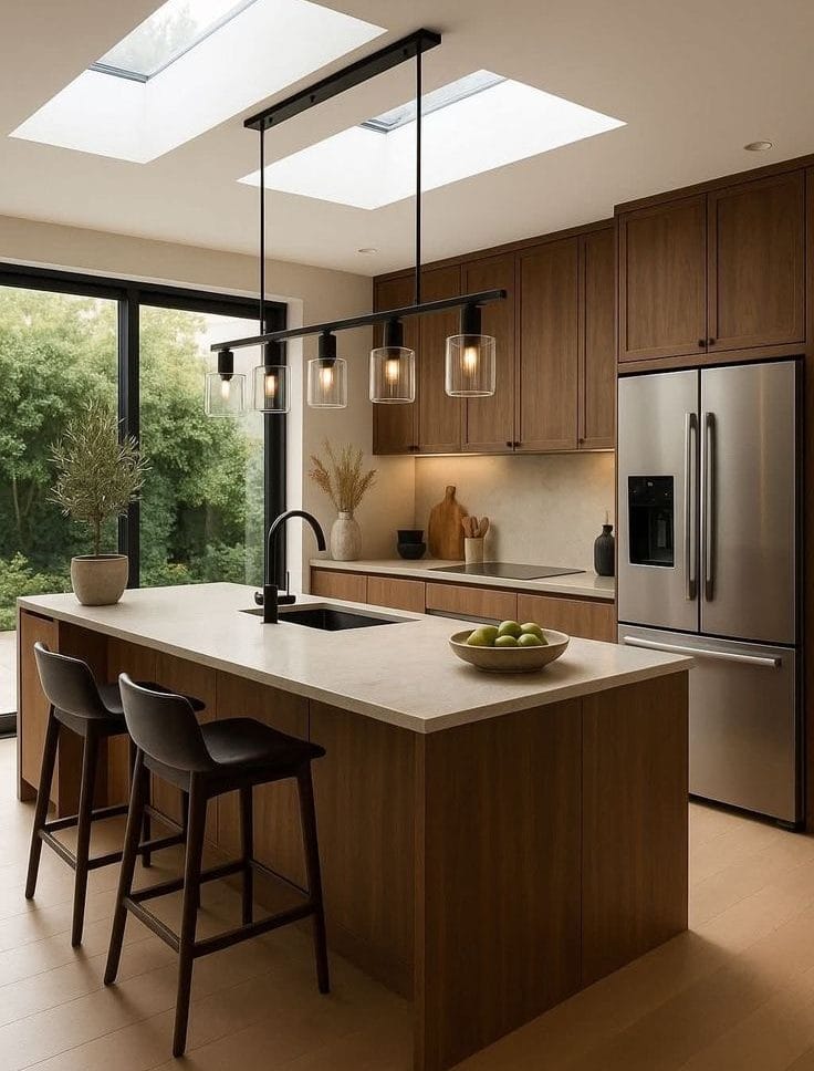 Tủ bếp có đảo bếp