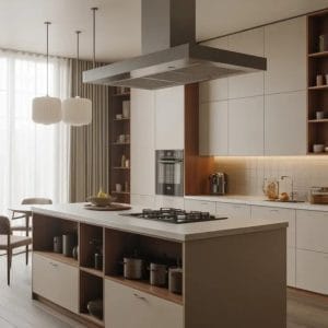 Tủ bếp có đảo bếp