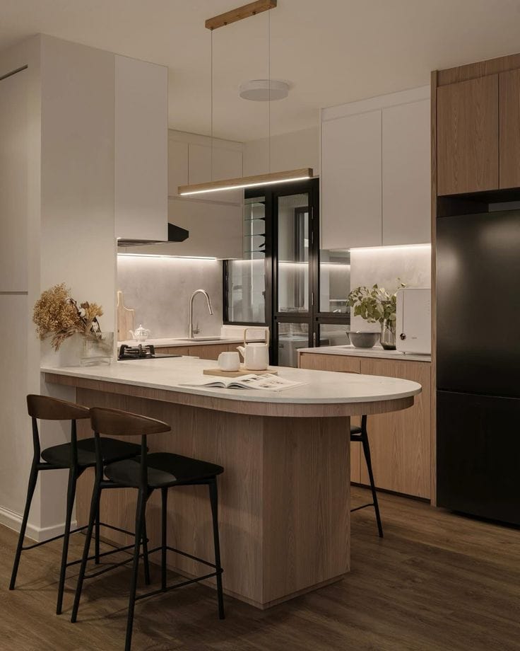 Tủ bếp đẹp cho căn hộ nhỏ