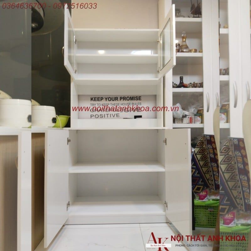 Tủ bếp MDF hiện đại