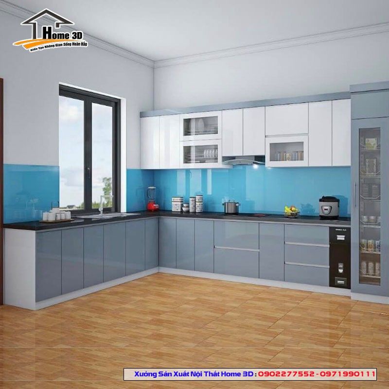 Tủ bếp Veneer An Cường