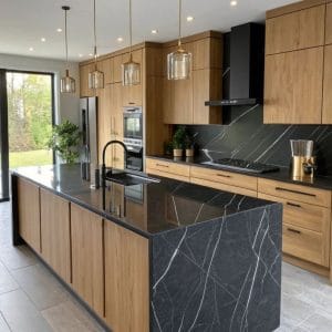 Tủ bếp gỗ công nghiệp chống ẩm