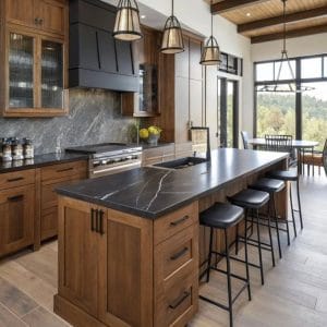 Tủ bếp gỗ công nghiệp chống ẩm