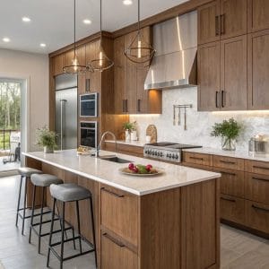 Tủ bếp gỗ công nghiệp chống ẩm