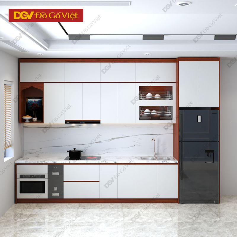 Tủ bếp gỗ công nghiệp