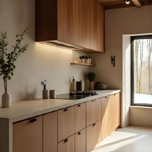 Tủ bếp gỗ đặt theo yêu cầu