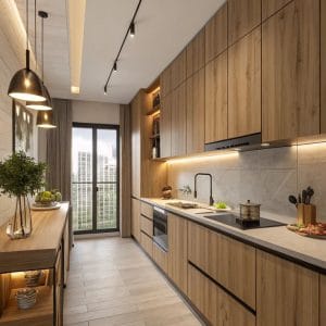 Tủ bếp gỗ đẹp