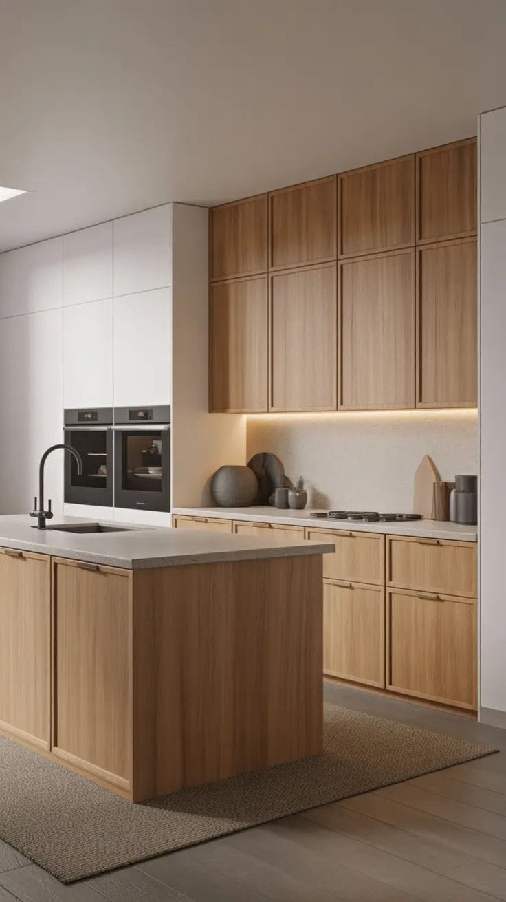 Tủ bếp gỗ hiện đại