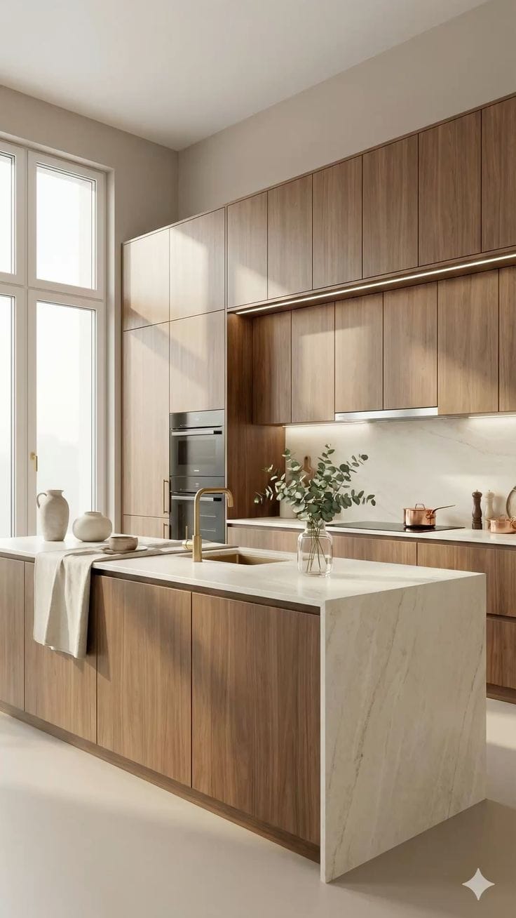 Tủ bếp gỗ hiện đại