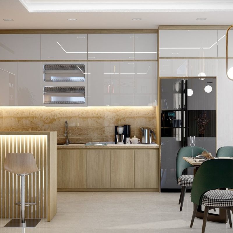 Tủ bếp MDF cao cấp chống ẩm