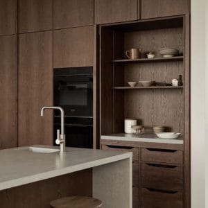 Tủ bếp gỗ tự nhiên