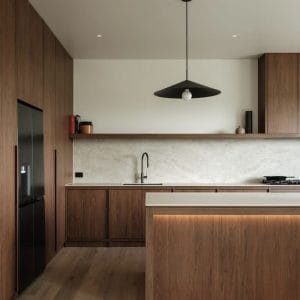 Tủ bếp gỗ tự nhiên