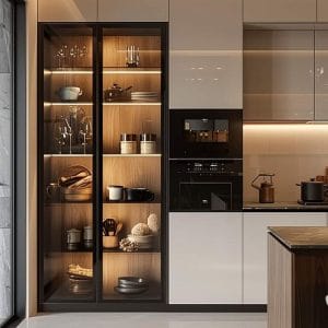 Tủ bếp gọn gàng