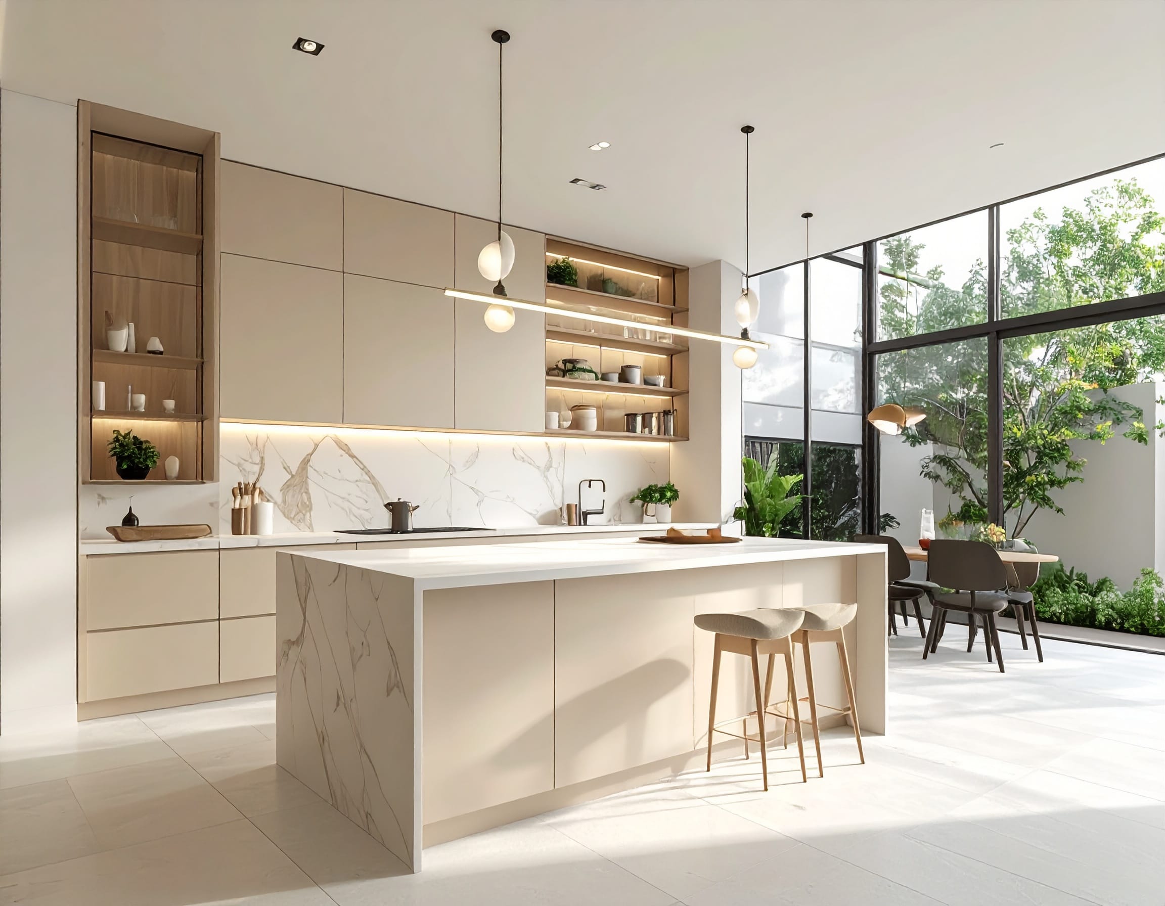 Tủ bếp hiện đại cho chung cư