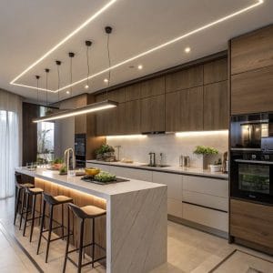 Tủ bếp hiện đại tiện nghi