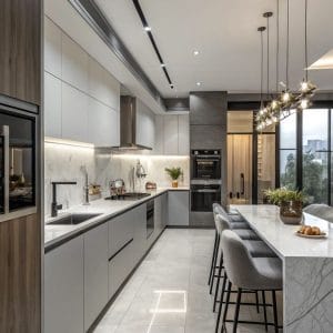 Tủ bếp hiện đại tiện nghi