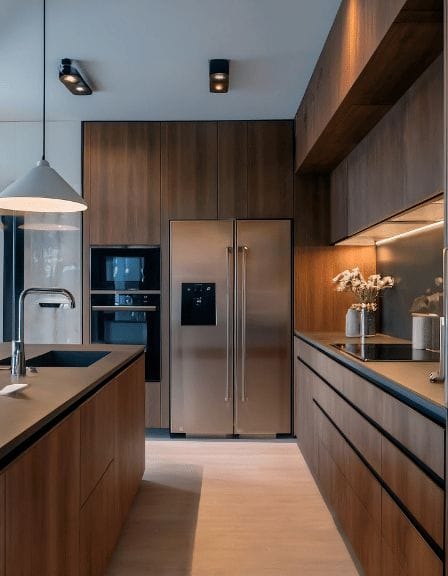 Tủ bếp kịch trần