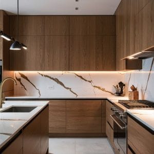 Tủ bếp kịch trần