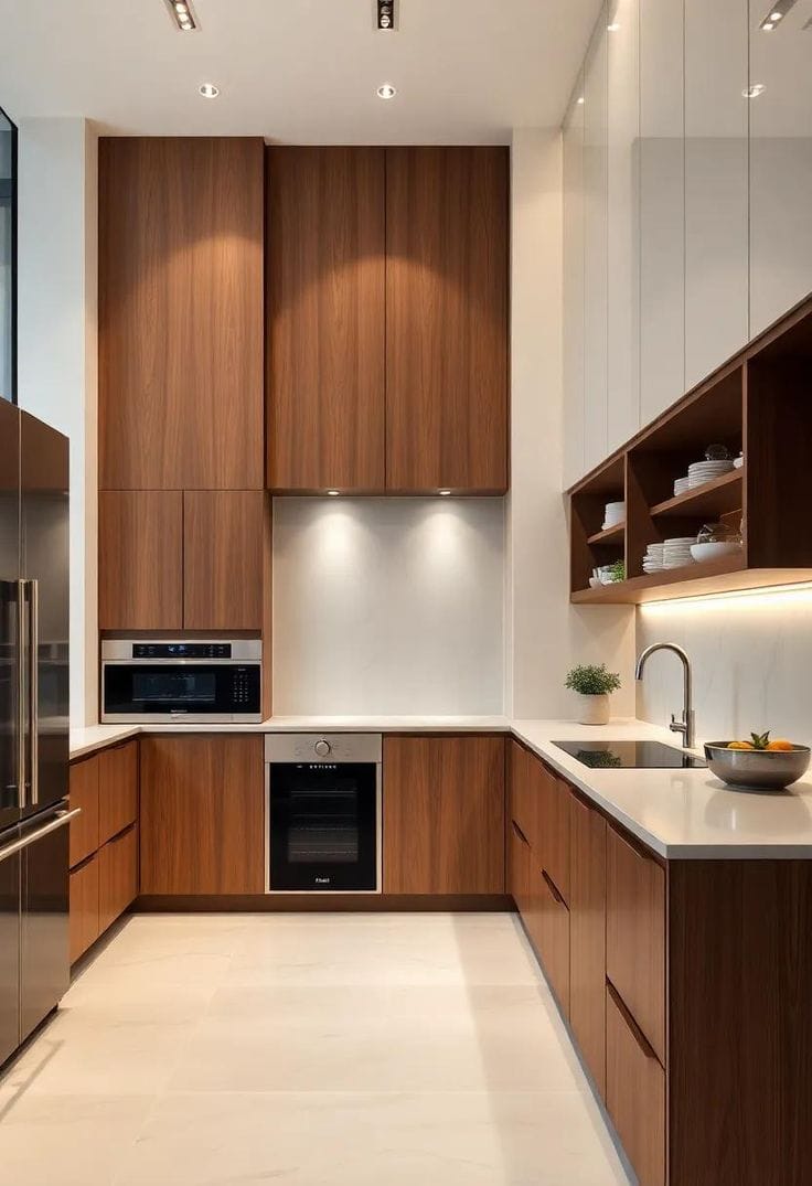 Tủ bếp kịch trần