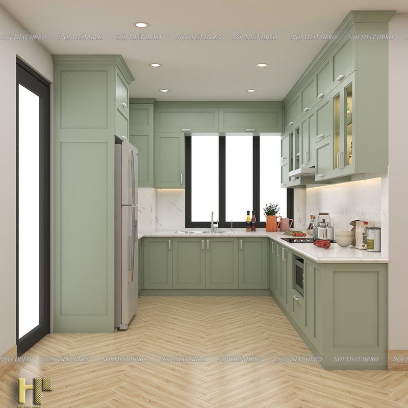 Tủ Bếp MDF Lõi Xanh TBMD13