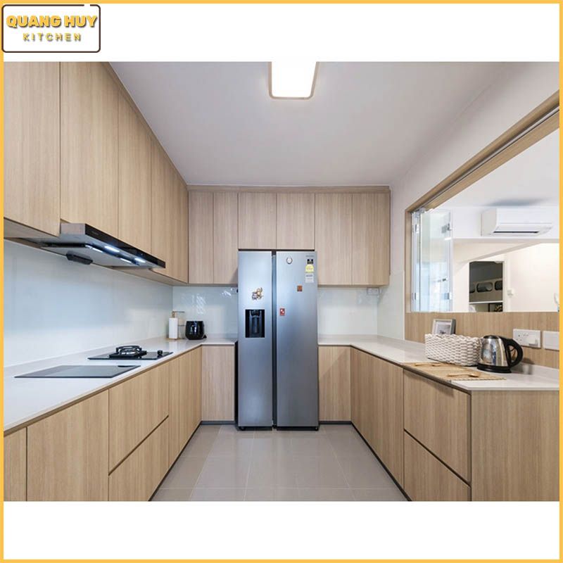 Tủ bếp gỗ MDF phủ melamine