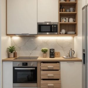 Tủ bếp nhỏ gọn
