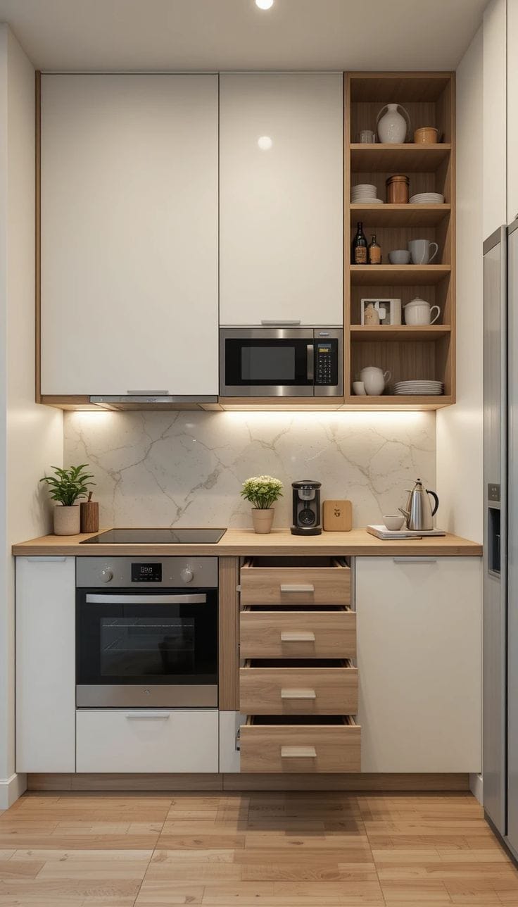 Tủ bếp nhỏ gọn